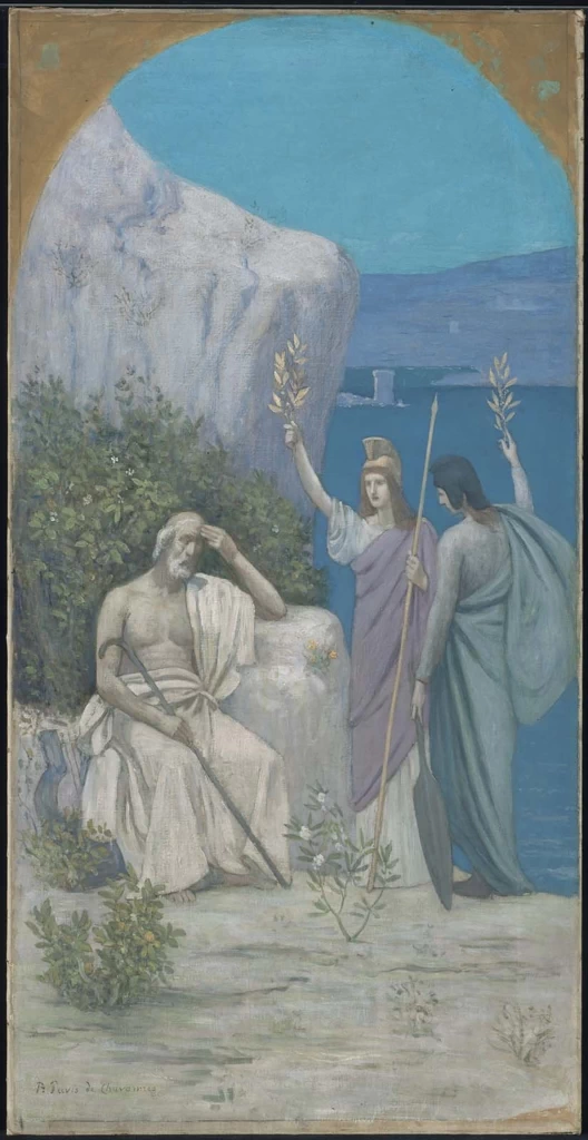 Pierre Puvis de Chavannes - 110, Omero, Boston Public Library, Boston